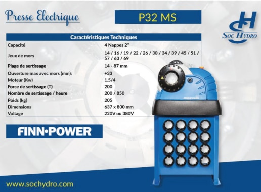DÉCOUVREZ LA PRESSE ELECTRIQUE P32 MS FINN-POWER !