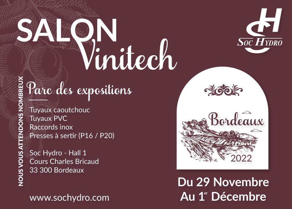 SOC HYDRO AU SALON VINITECH !