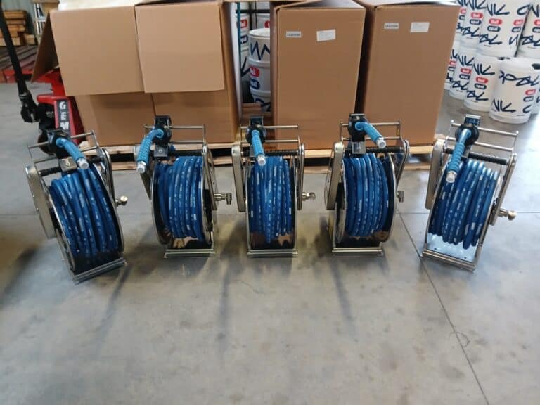enrouleurs inox lavage haute pression